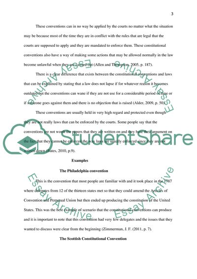 Constitutional Conventions: The Conventions and the Courts