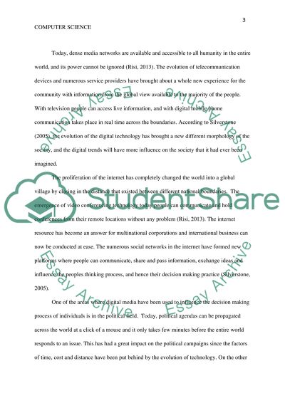 The Availability of Information Due to Digital Technology