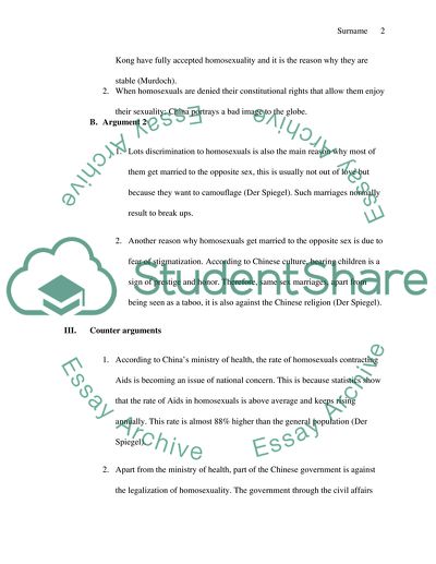 Homosexuality Should be Socially Accepted in China