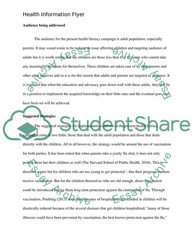 Health Information Flyer