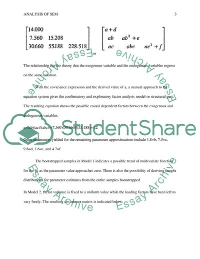 Structural Equation Modeling Analyse