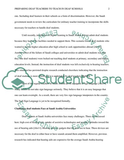 Special Teacher Training in Saudi Arabia