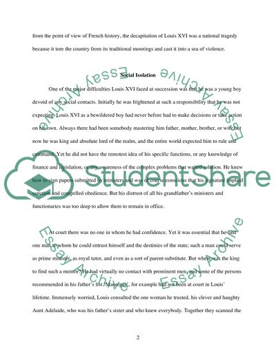 The Curious Ironies in the Career of Louis XVI