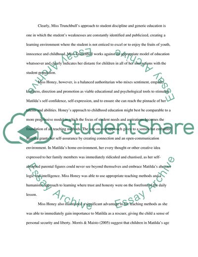 The Instructional Defects and Rewards of Matildas Teaching