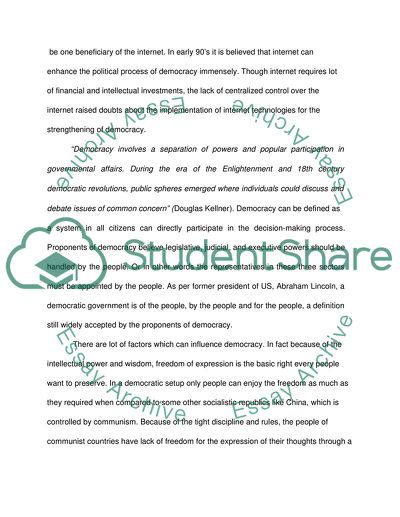 Internet and Democracy