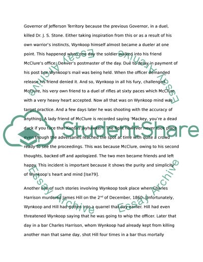 Conflicts of Edward Wanshear Wynkoop