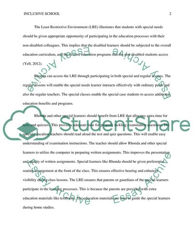 Creating an Inclusive School