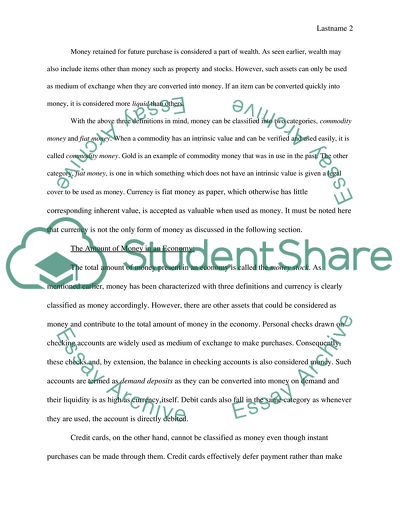 Meaning and Types of Money, the Federal Reserve System