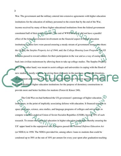 The Impact of the Economic Crisis on Higher Education