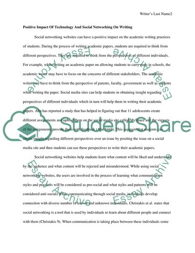 Technology and Social Networking - Effects On Adolescents