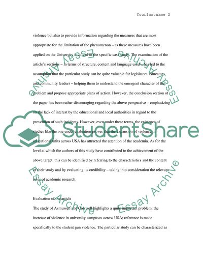 Campus Response to a Student Gunman by Kelly J Asmussen, John W Creswell