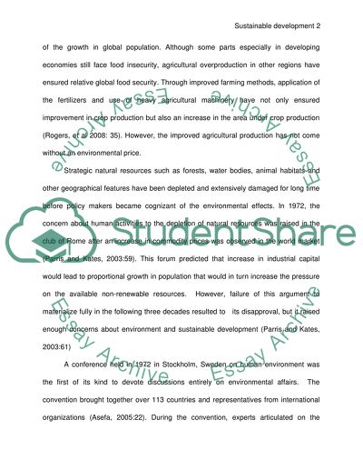 The Sustainable Development