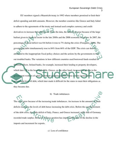 European Sovereign Debt Crisis