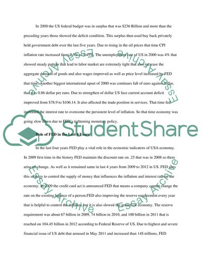 Role of Federal Reserve System in Overcoming the Financial Crisis of 2008