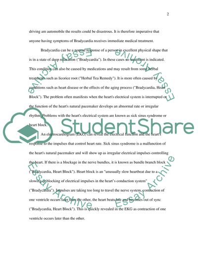 Bradycardia: Diagnosis and Treatment