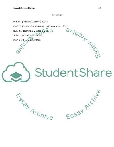 Positive Effects of Media Exposure to Children