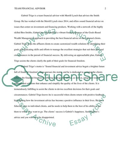 Gabriel Trigo- a Team Financial Advisor with Merrill Lynch