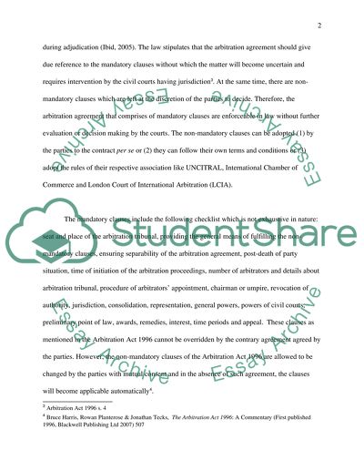 Legal Advice on the Content of Arbitration Clause