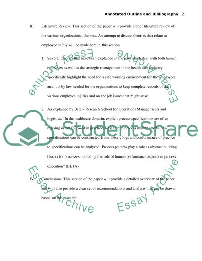 U05a1 Project Annotated Outline and Bibliography