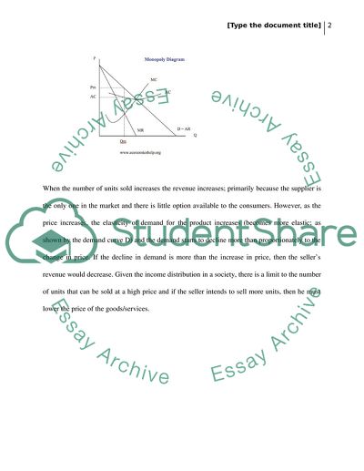 What happens to a monopolys revenue when it sells more units of its product