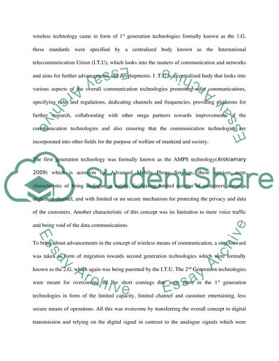 Telecommunication and Wireless Technologies