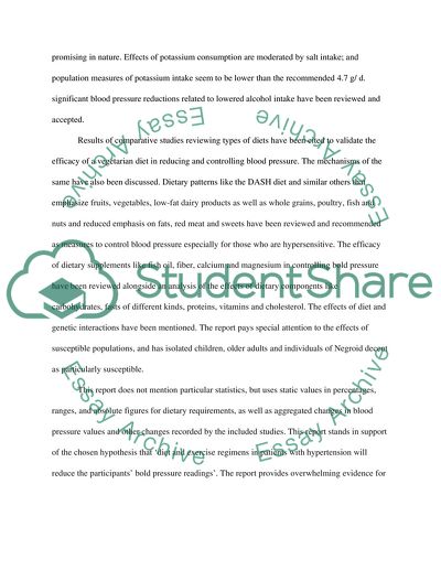 Hypertension and diet/exercise2