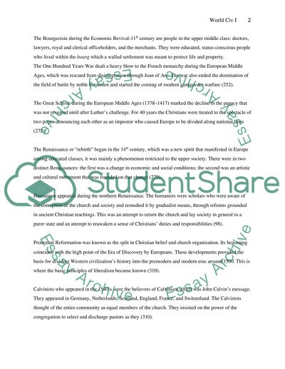 Description of World Civilizations