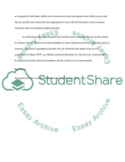 Occupational Safety Concerns for Acrylic Acid Production Plant