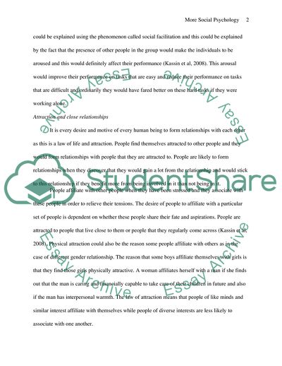 Social Psychology Questions