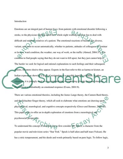 Exploring Emotion Psychosocially