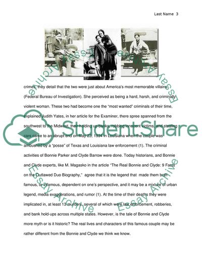 The Romanticized Perspective of the Bonnie and Clyde Story
