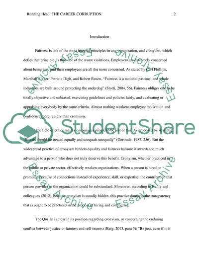 One of the Most Typical Descriptions of Corruption