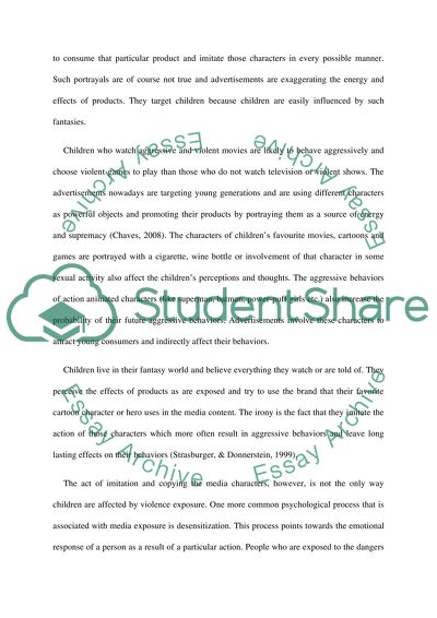 advertising target children essay