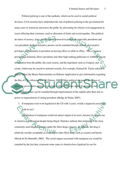 Criminal Justice and Deviance