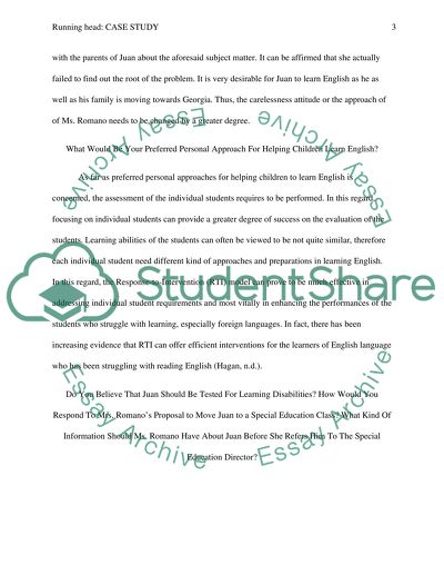 The school and Ms. Romano