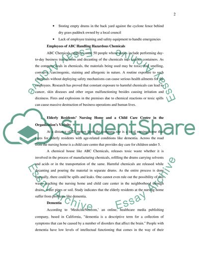 Risks and Hazards Confronting ABC Chemicals