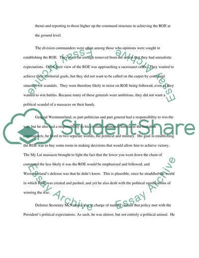 Role of America in the Vietnam War