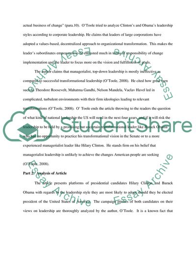 The US Presidential Election Campaign