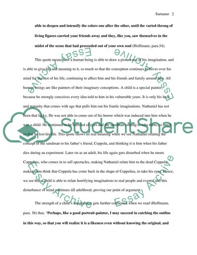 The Sandman by E.T.A. Hoffmann