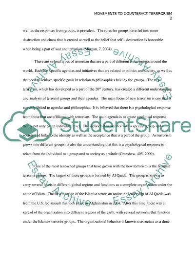 Bases for Motivation for Terrorism