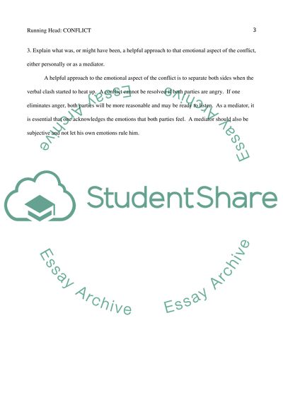 Approaches to Emotional Aspect of the Conflict