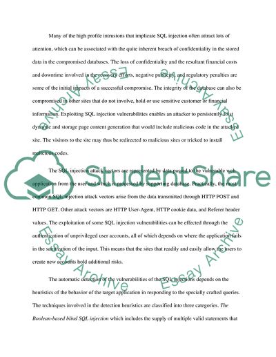 SQL Injection Vulnerabilities