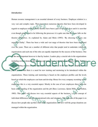 HRM-Behavior and Management in Organisations