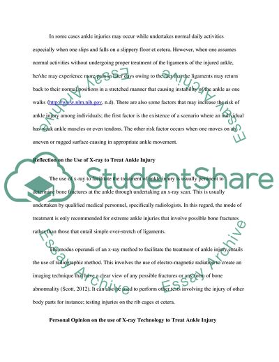 Ankle Injury as a Common Problem