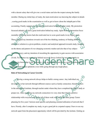 Motivation and Network: key to Success in Higher Education and Job