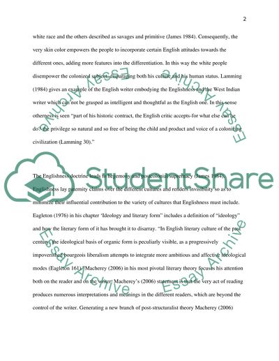 The Ideology of Englishness as Reflected in Two Texts of Different Genres