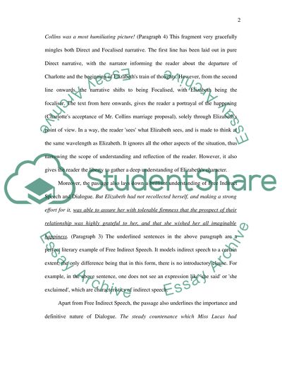 Analysis of the Passage from the Novel Pride and Prejudice by Jane Austen