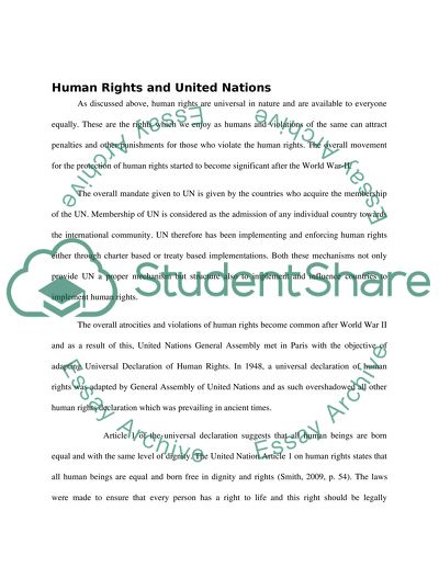 essay on third world countries and human rights