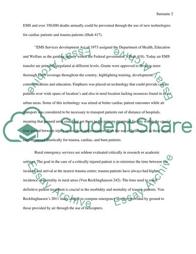 Emergency Medical Services