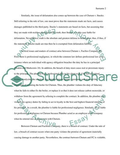 Issues Related to Business Law